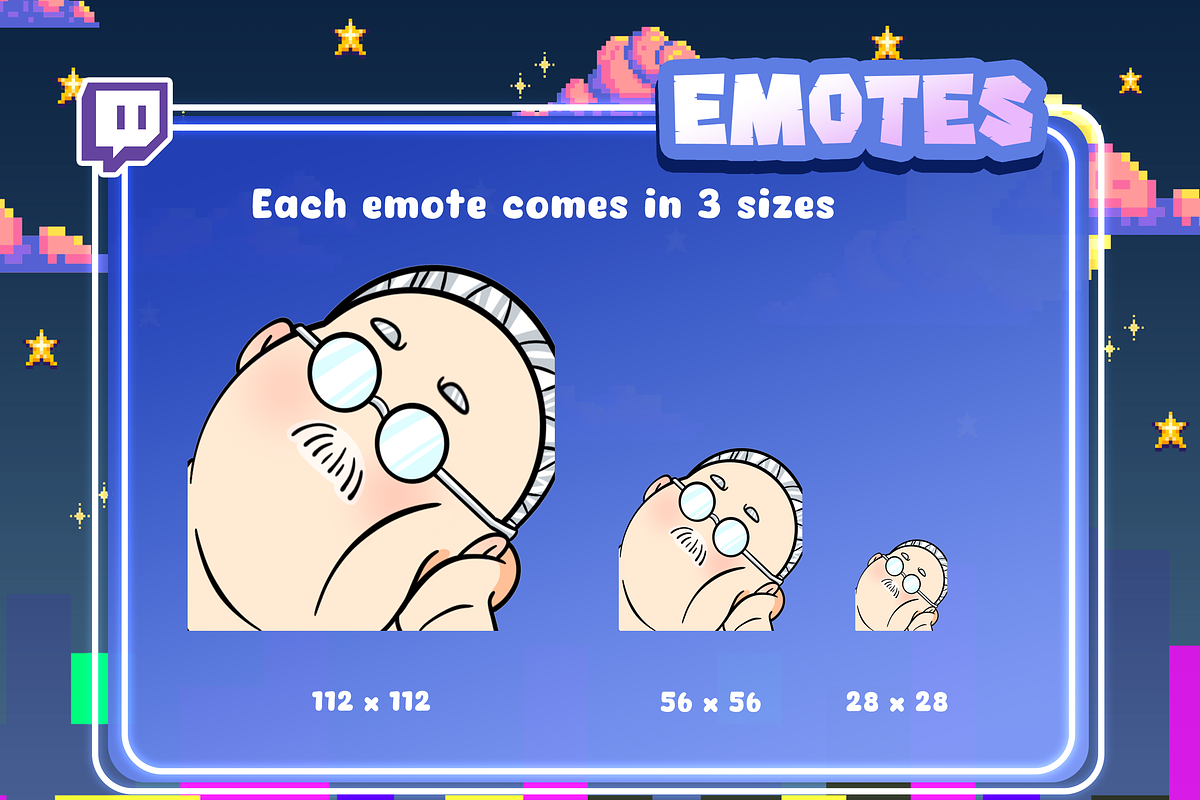 Sakamoto Twitch Emotes, an Emoji Icon by Pixel Picasso Studio (Photo 2 of 5)