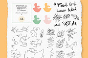 Retro Scribble Abstract pattern, a Pattern Graphic by AnnaTkachi (Thumbnail 6 of 8)