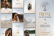 Celtic, Spiritual Instagram Posts, a Social Media Template by Under My Cozy Roof (Thumbnail 1 of 9)