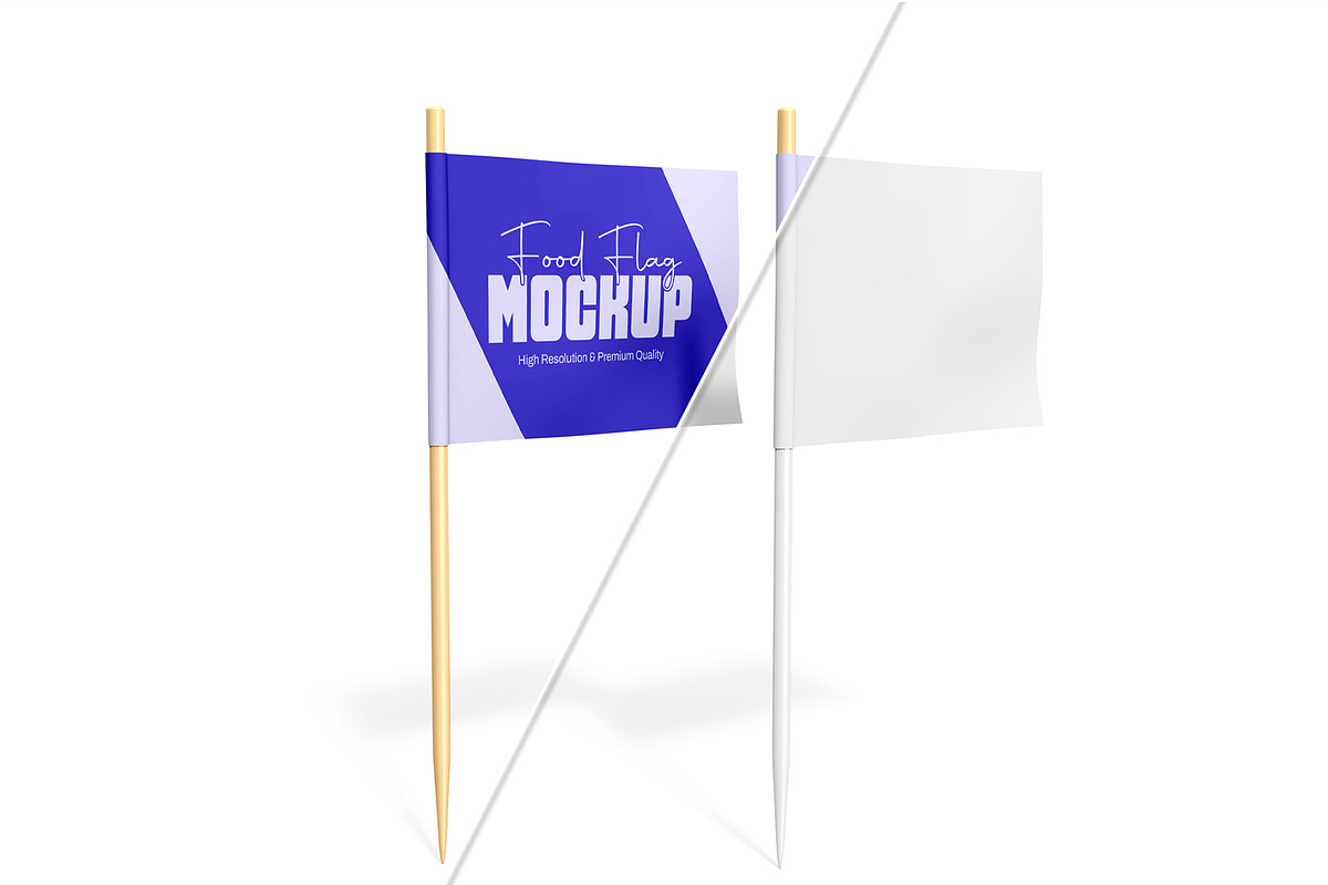Food Flag Mockup Template, a Product Mockup by graphypix (Photo 3 of 4)
