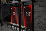 Bus Stop Billboard Mockup, an Advertising Mockup by SLAB! Design (Thumbnail 5 of 7)