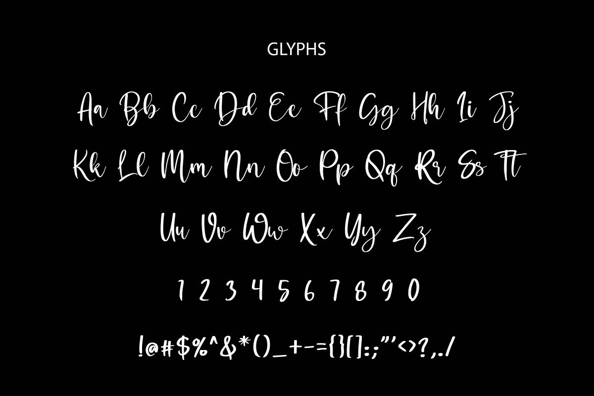 Bitheris Script Brush Font, a Script Font by Formatika Studio (Photo 5 of 6)