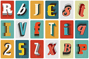 Retro Text Layer Styles - Photoshop, a Layer Style Add-On by Creativenauts (Thumbnail 1 of 4)