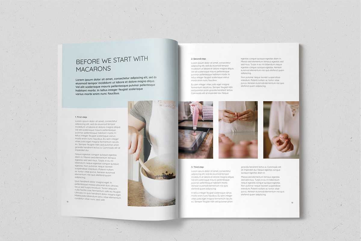 Modern Baking Recipe Book, a Magazine Template by SonaGeciova (Photo 10 of 18)