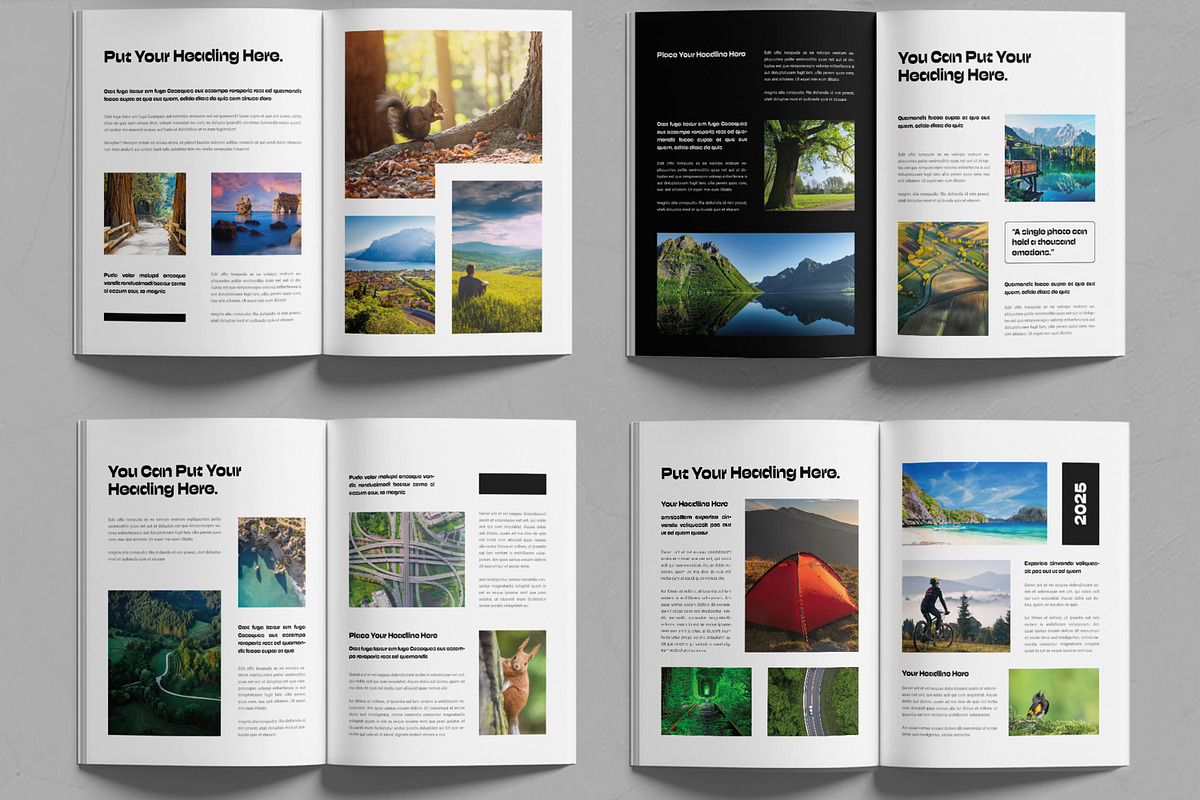 Photobook Magazine Template, a Magazine Template by MightyDesign (Photo 3 of 6)