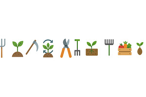 Gardening tools and plants, an Illustration by ZinetroN