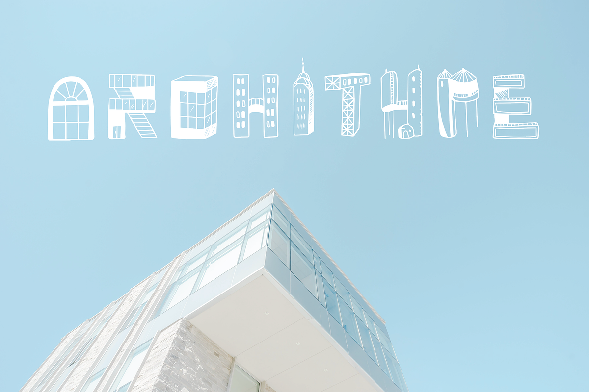 Architype - display font, a Symbol Font by Emma Jacquelyn Design (Photo 1 of 2)