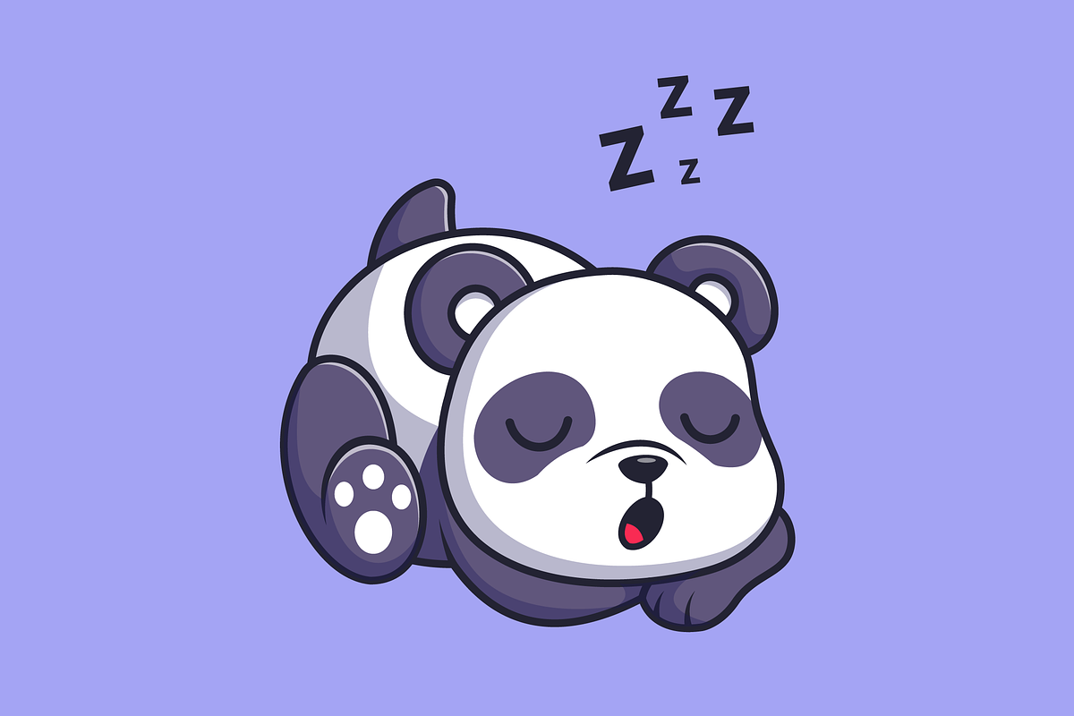 Cute Panda Sleeping Cartoon, an Animal Illustration by Catalyst Labs (Photo 2 of 3)