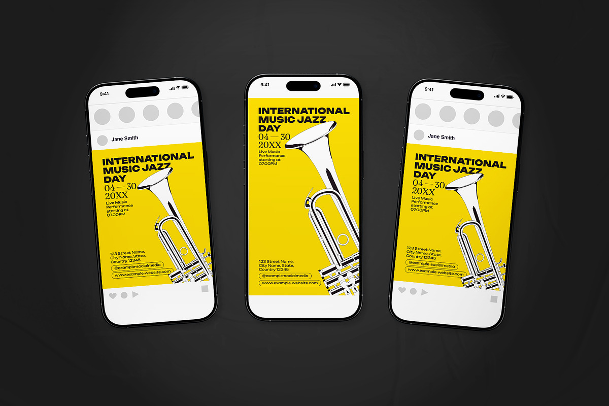 International Jazz Day Flyer Set, a Flyer Template by The Good Store (Photo 2 of 2)