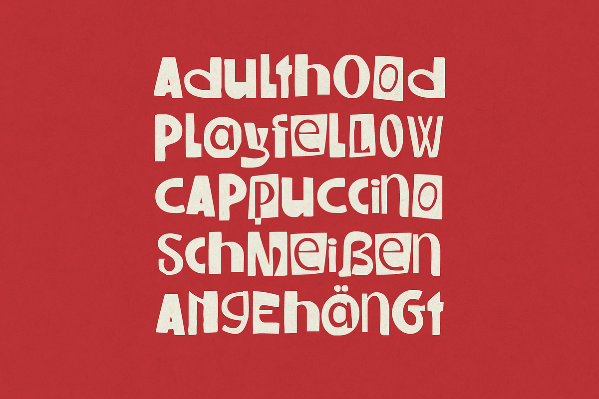ST Wooble Ransom – Experimental Font, a Sans Serif Font by Type it Easy (Photo 10 of 11)