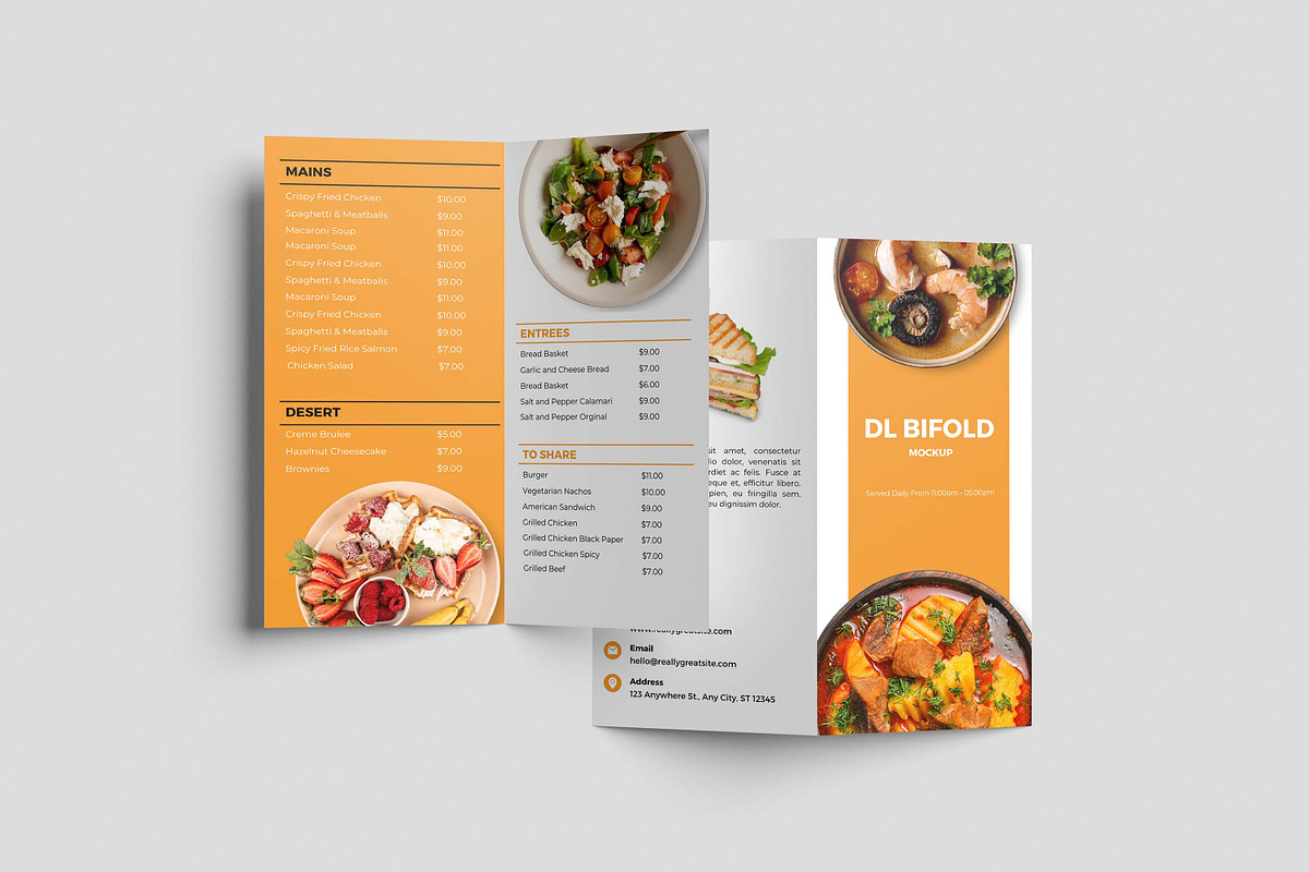 Dl Bifold Brochure Mockup, a Books & Magazine Mockup by xavier_studio (Photo 4 of 5)
