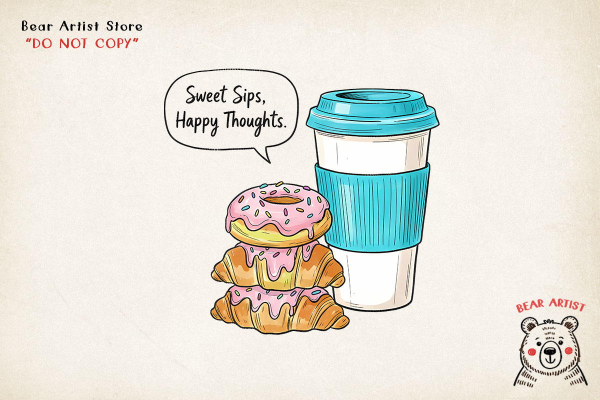 Coffee Morning Hand-drawn PNG Bundle, an Illustration by GlitterCraft (Photo 77 of 101)
