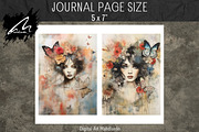 Girl and Butterflies, Collage Papers, a Person Illustration by Digital Art Mahdiseño (Thumbnail 5 of 9)