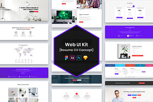 CV Resume Web UI Kit