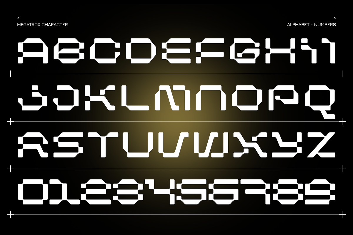 Megatrox – Mecha Font, a Sans Serif Font by Almarkhatype (Photo 13 of 15)