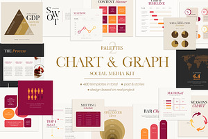 Chart & Graph Duo Palette CANVA PS