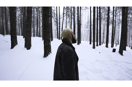 Man lost in winter forest. Media, a Nature Photo by Media Whale Stock