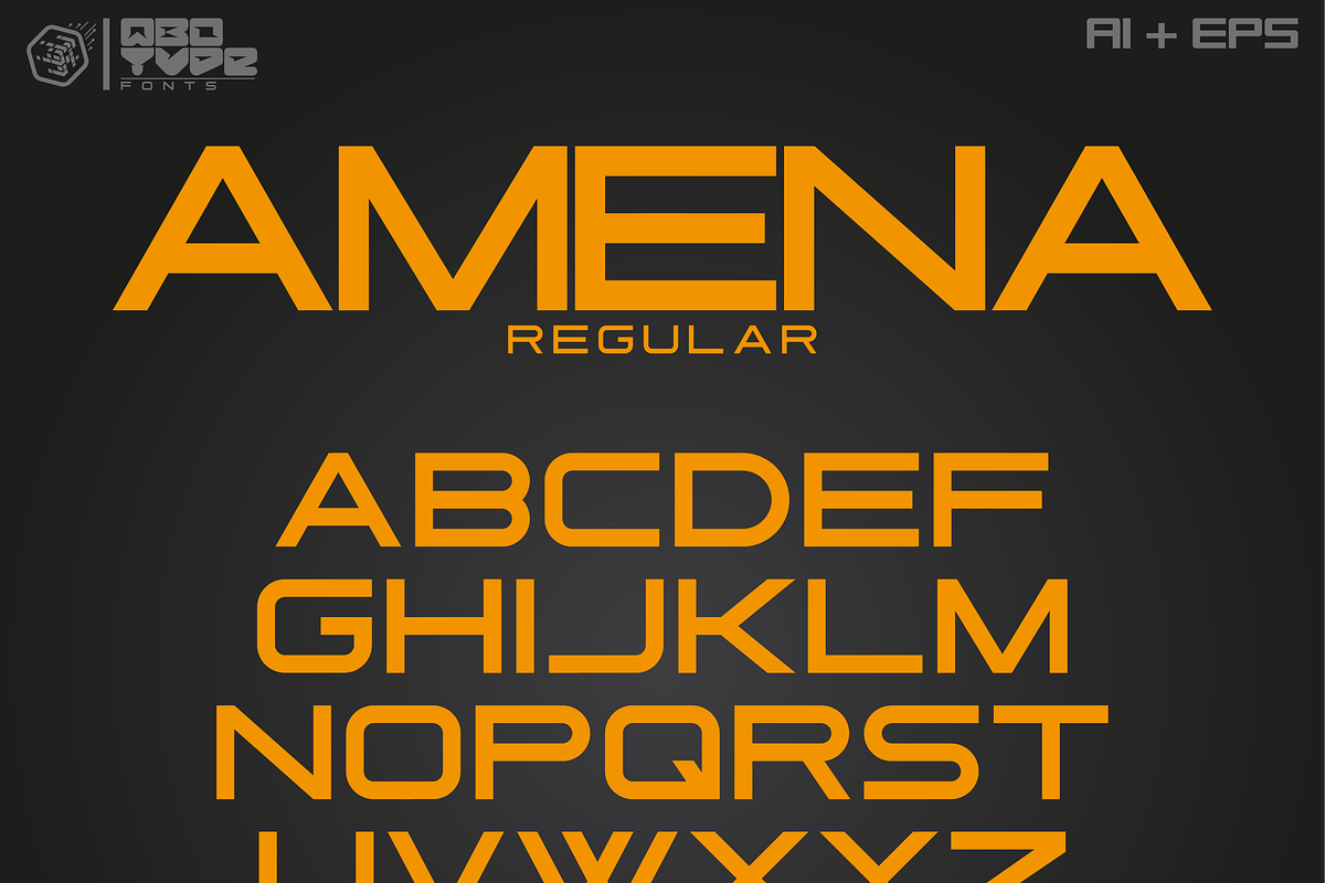 Amena 4 fonts in eps format, a Sans Serif Font by Qbotype Fonts (Photo 2 of 5)