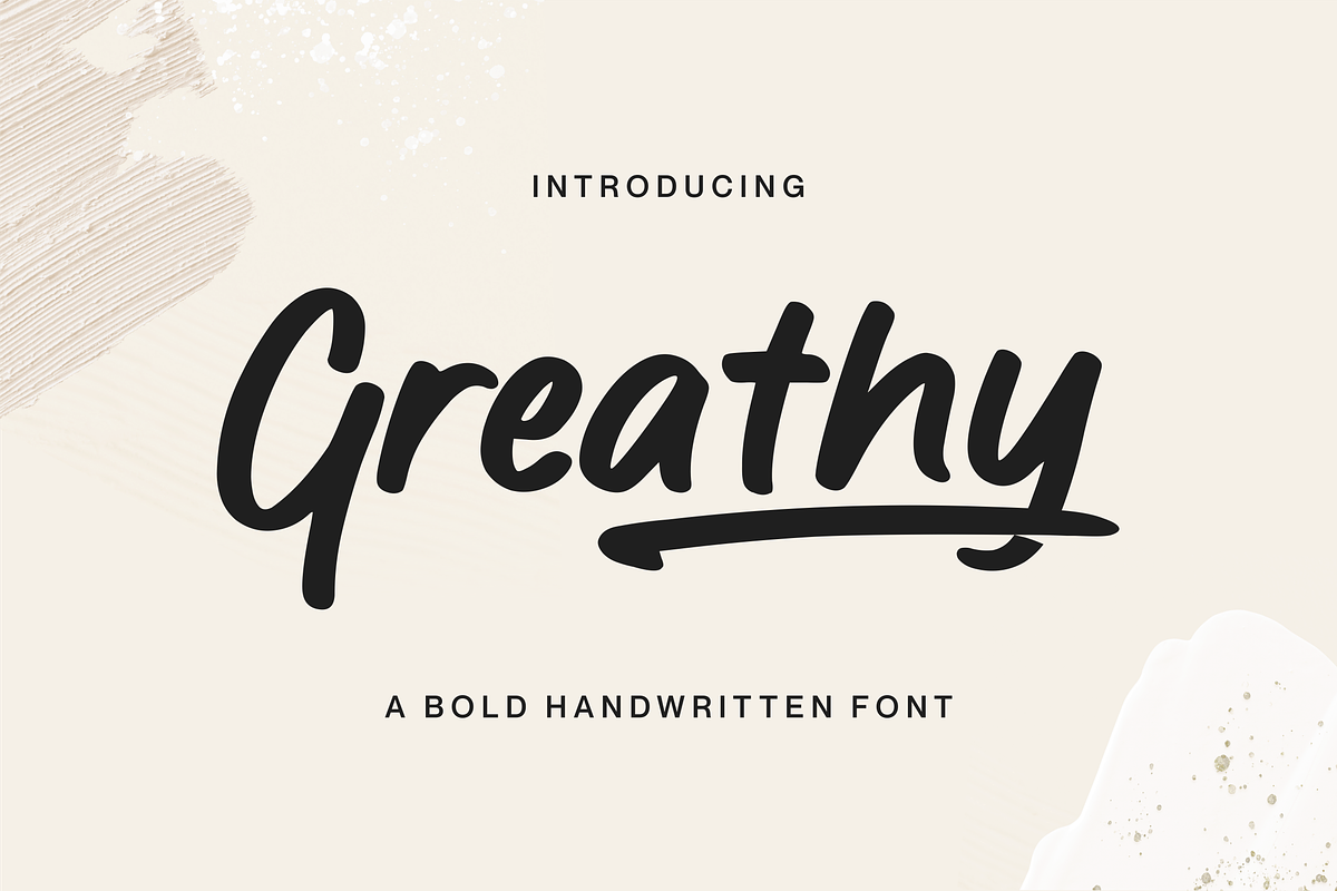 Greathy Font, a Font by Allouse Studio (Photo 1 of 11)