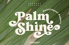 Palm Shine - Bold Swirl Serif