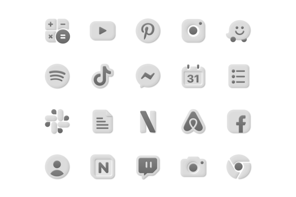 iOS 14 Premium Home Screen Icons, an Icon by Totora Studio (Photo 4 of 6)