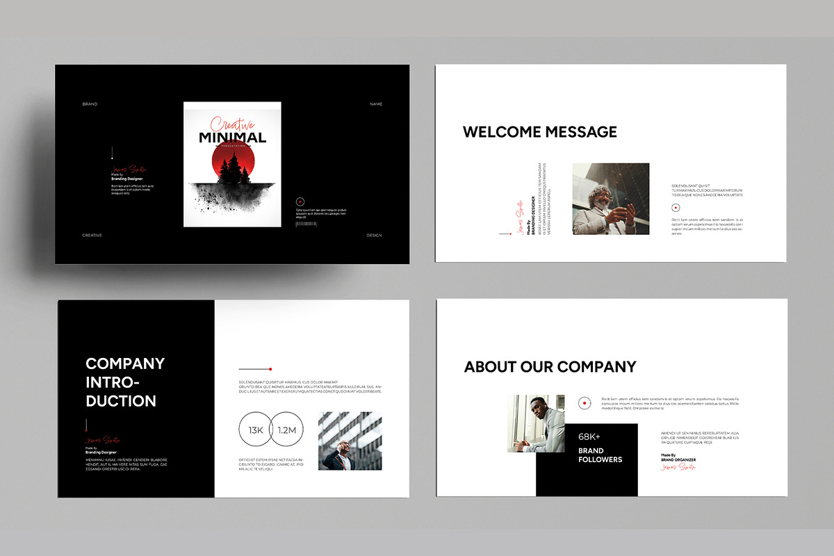 Minimal Presentation Template Layout, a Presentation Template by MightyDesign (Photo 2 of 8)