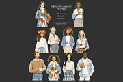 Fall Clipart | Cozy Autumn Elegant, a Seasonal Illustration by GlamArtZhanna (Thumbnail 7 of 8)