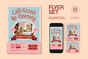 Cafe Grand Re Opening Flyer, a Flyer Template by graphicook (Thumbnail 1 of 3)
