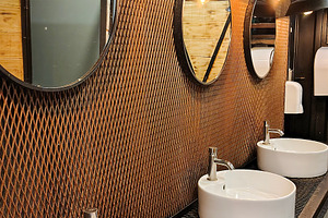 Modern bathroom restaurant, an Architecture Photo by DanFLCreativo