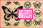Nature Butterfly Vector Art, an Illustration by balal (Thumbnail 1 of 9)