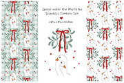 Geese under the Mistletoe Set, a Pattern Graphic by Toltemara (Thumbnail 1 of 3)