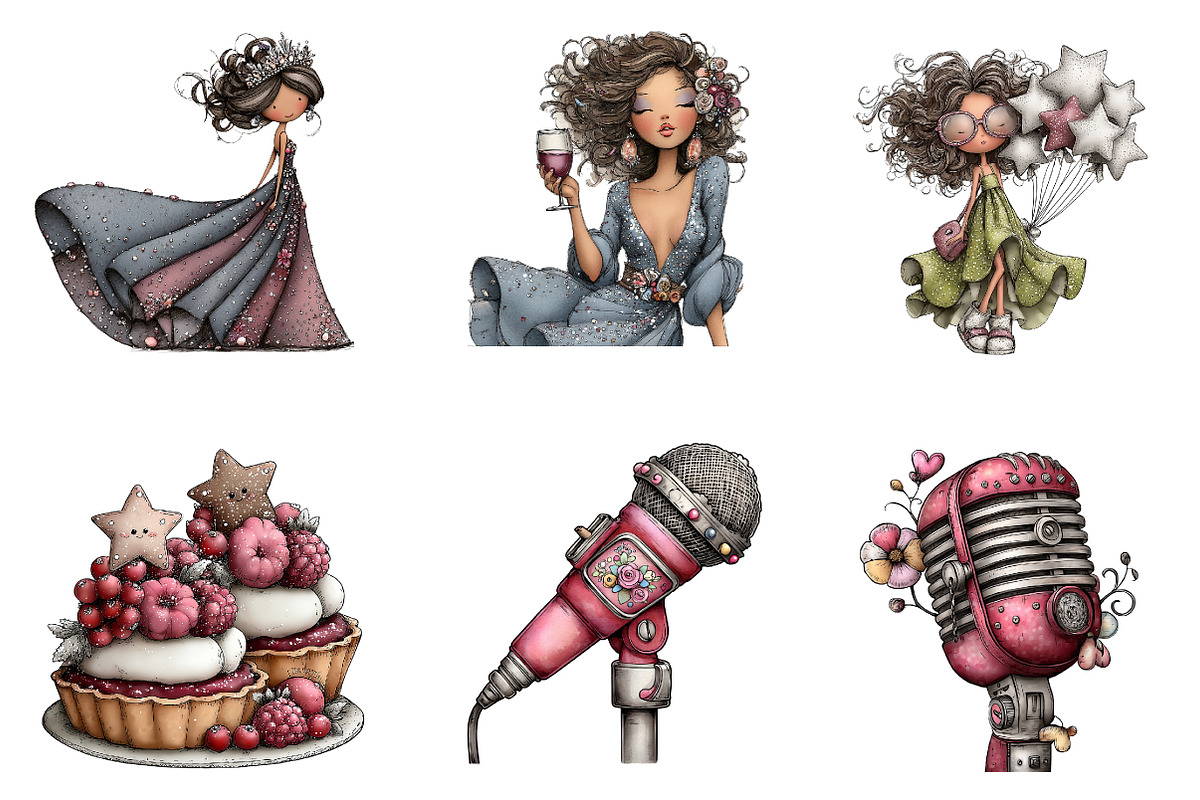 Watercolor New Year Clipart, an Illustration by CreationArt (Photo 2 of 5)