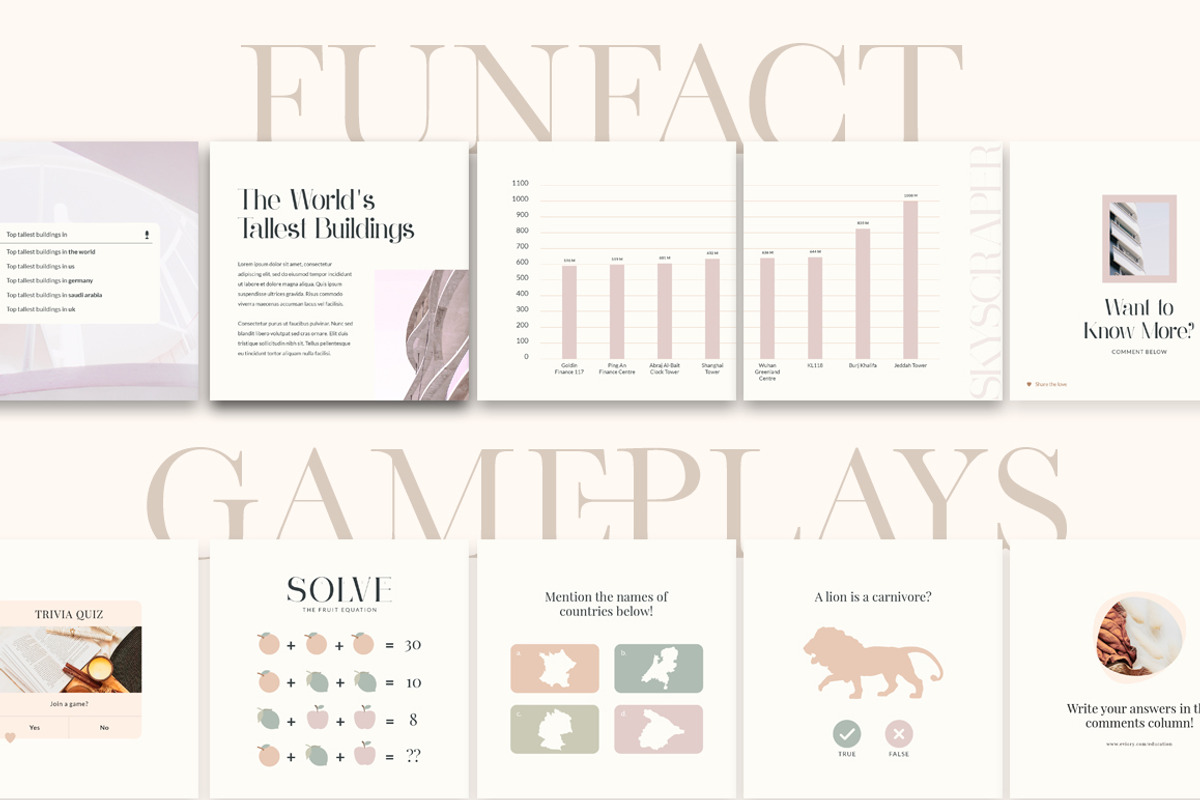 eCourse Carousel Instagram CANVA PS, a Social Media Template by Eviory (Photo 10 of 22)