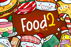 Cute Christmas Food Characters #2