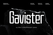 Gavister - Condensed Sans Serif, a Sans Serif Font by Flawless And Co (Thumbnail 1 of 10)