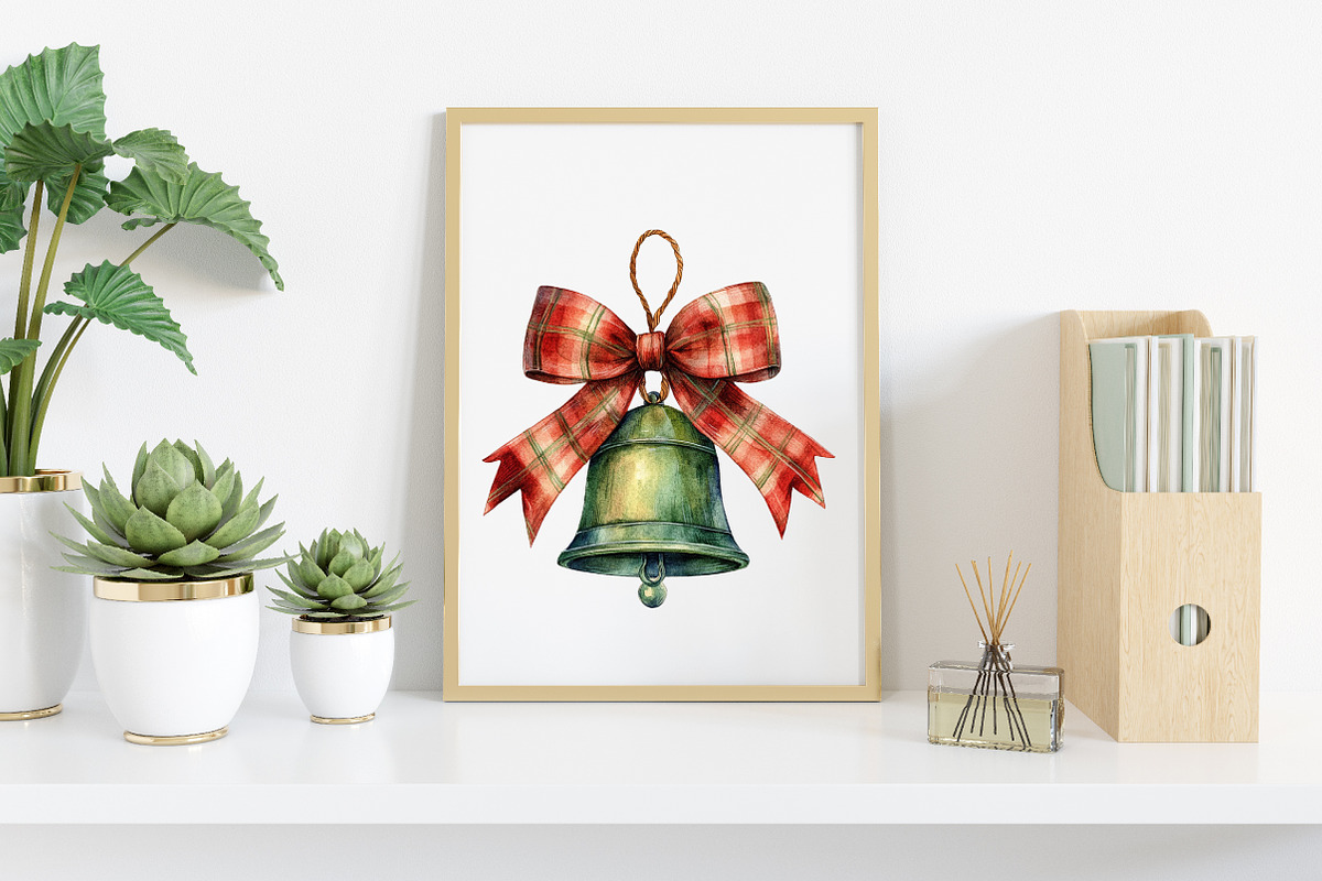 Watercolor Red Green Plaid Christmas, an Illustration by Canvas Craft (Photo 6 of 7)