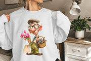 Whimsical Valentine Grandpa Clipart, an Illustration by OK Design (Thumbnail 6 of 6)