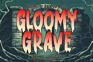 Gloomy Grave - Horror Font