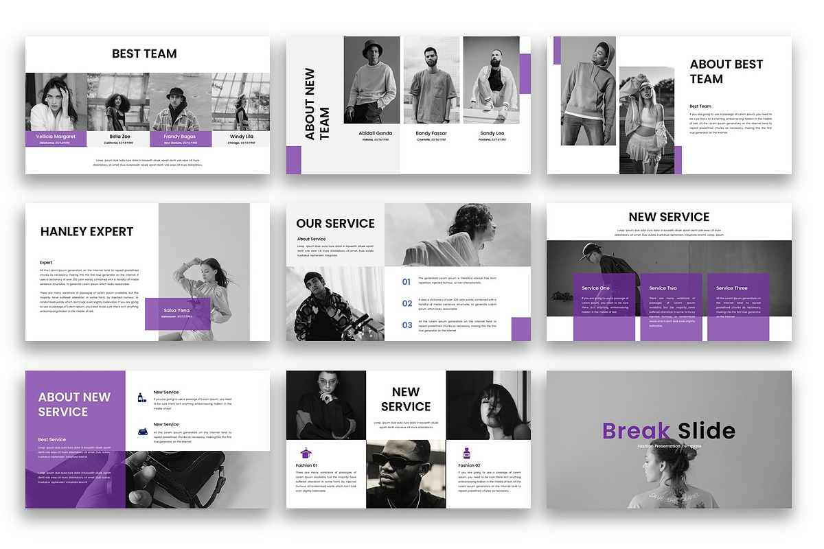 Hanley – Fashion  PowerPoint, a Presentation Template by kreatifreya (Photo 4 of 5)