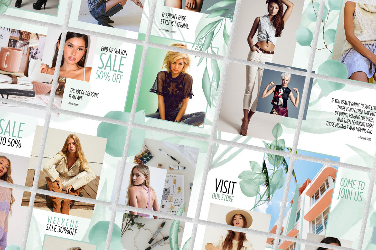 Green - Instagram Puzzle Feed, a Social Media Template by Plan B (Photo 6 of 6)