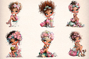 Whimsical Beach Girl Clipart, an Illustration by Digital Artistic99 (Thumbnail 2 of 11)