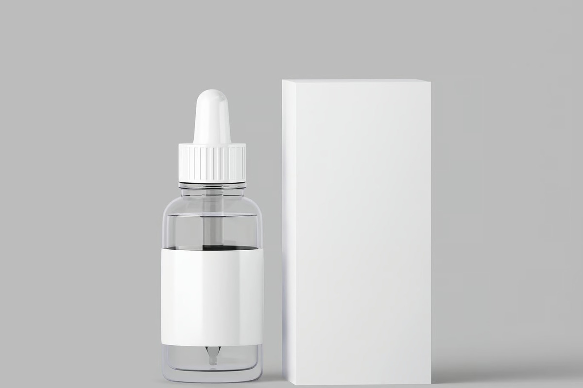 Dropper Bottle Mockup, a Packaging Mockup by renderstockmarket (Photo 1 of 4)