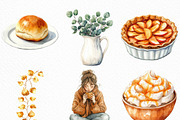 Cozy White Thanksgiving Clipart, an Illustration by Craft Nest (Thumbnail 4 of 6)