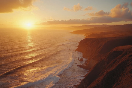 Cinematic aerial view of ocean waves, a Photo by Iftikhar Alam
