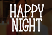 Happy Night | Script Font, a Script Font by Scratchones (Thumbnail 1 of 8)