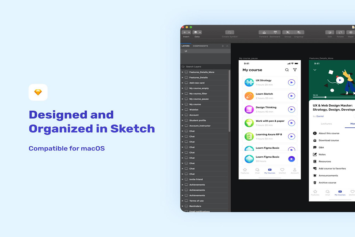 izzi - Online Learning App UI Kit, an UI Kit Template by Lumina_ui_ux202 (Photo 6 of 6)