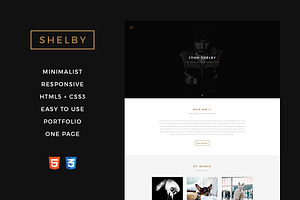 Shelby - One Page HTML5 Template