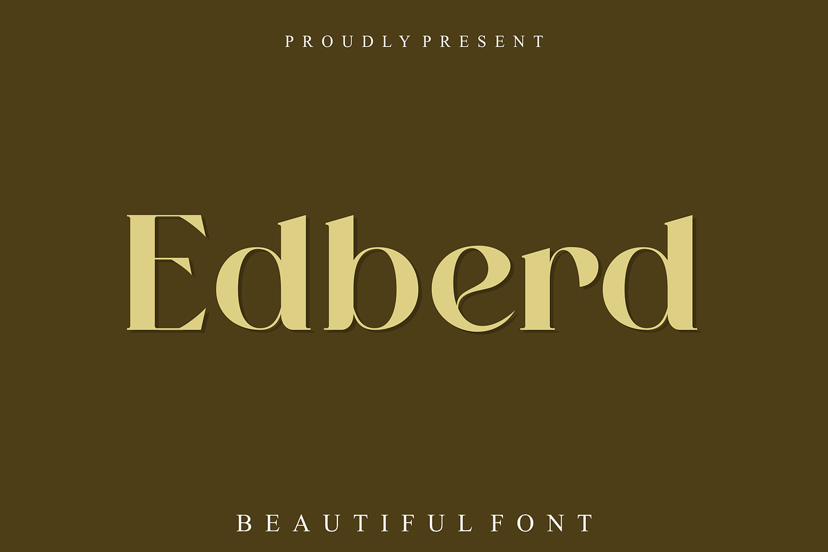 Edberd Beauty Font Serif, a Serif Font by juliawan (Photo 1 of 5)