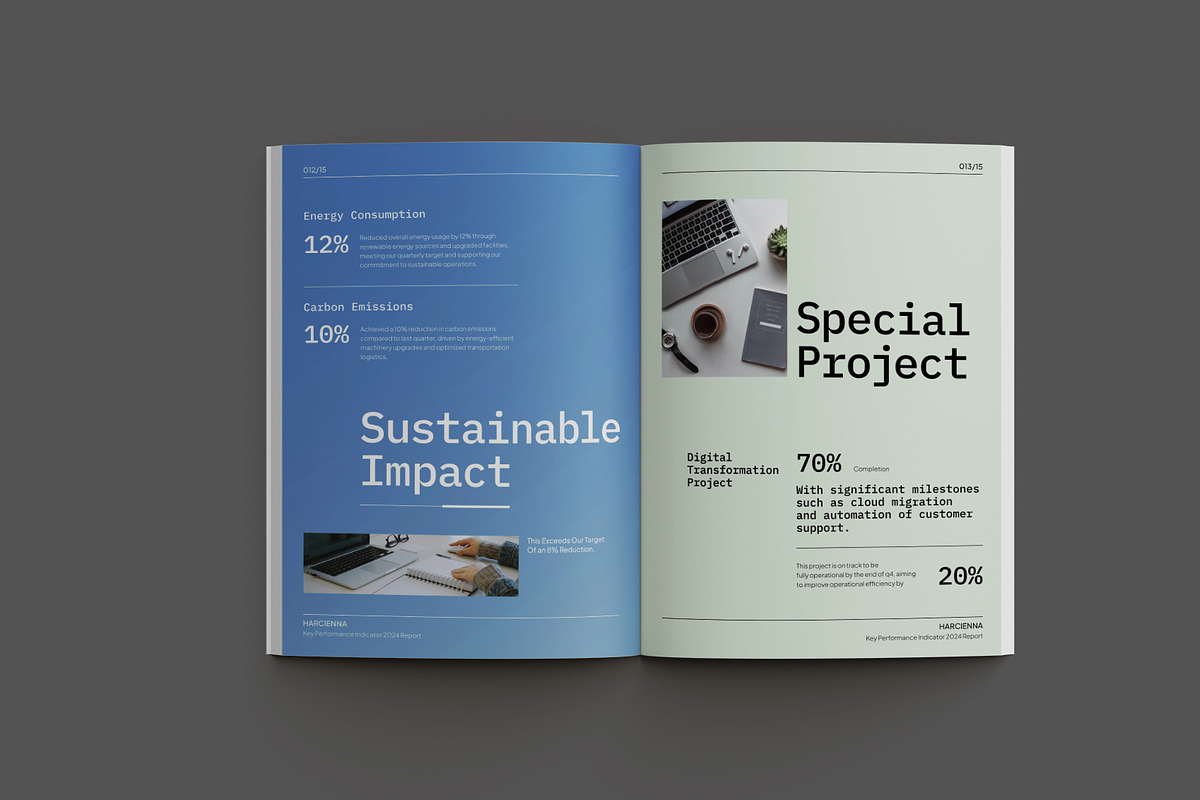 Elegant KPI Report preview 8