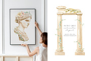 Ancient Greece Watercolor Clipart, a Decorative Illustration by Julia M. Watercolor (Thumbnail 7 of 14)